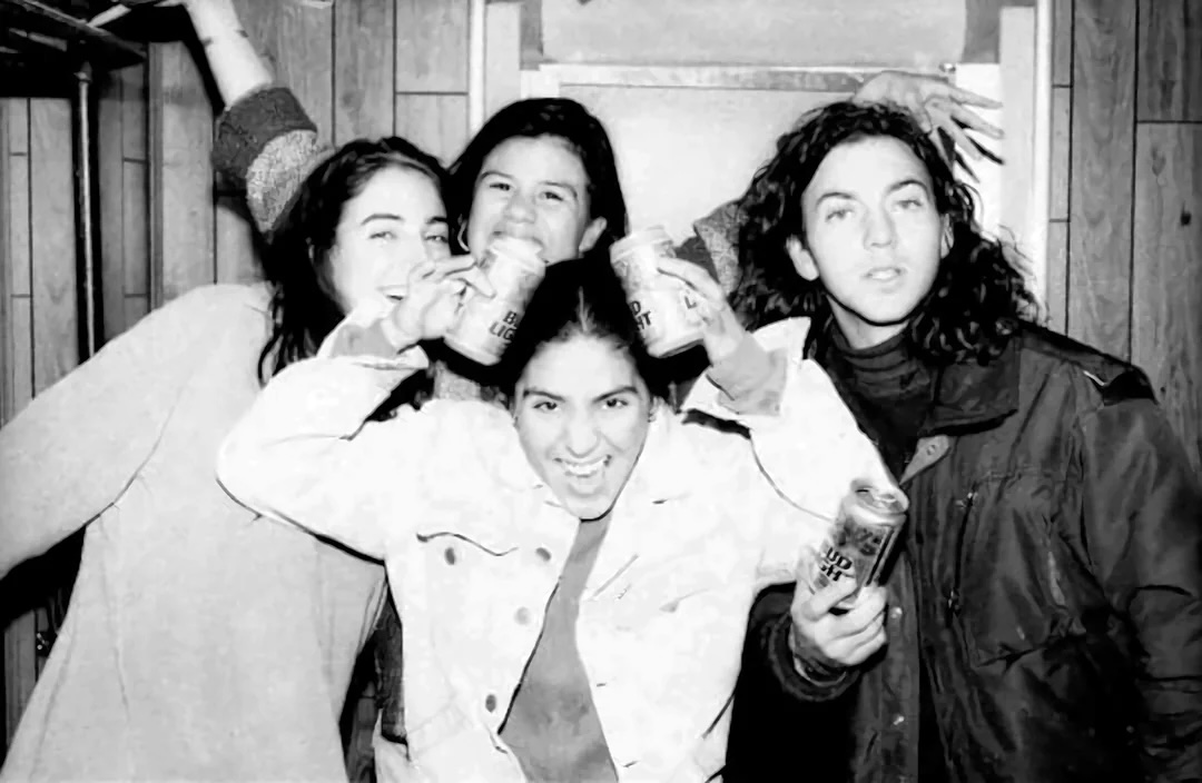 Eddie Vedder with fans post-Rock for Choice in 1993.